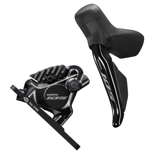 FREIN A DISQUE ROUTE HYDRAULIQUE DI2 SHIMANO 105 AVANT 2X12V. DI2 R7170 DOUBLE NOIR (LEVIE
