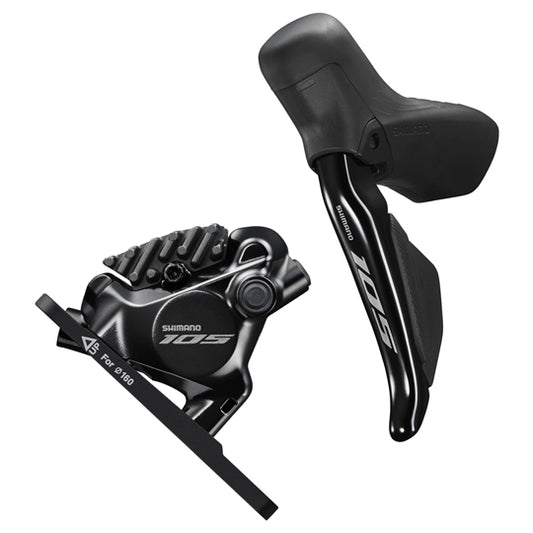 FREIN A DISQUE ROUTE HYDRAULIQUE DI2 SHIMANO 105 AVANT 2X12V. DI2 R7170 DOUBLE NOIR (LEVIE