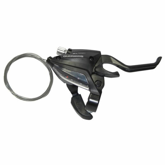 LEVIER-MANETTE VTT SHIMANO STEF500DROIT 8V. NOIR POUR FREIN V-BRAKE 2DOIGTS