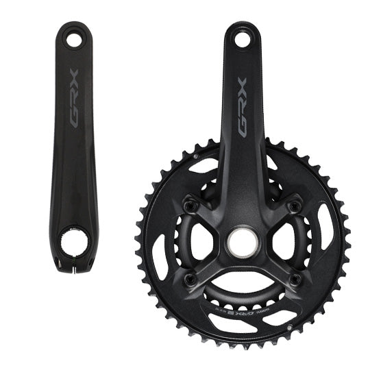 PEDALIER ROUTE/GRAVEL DOUBLE 46-30D L175 SHIMANO GRX RX610 NOIR 12V