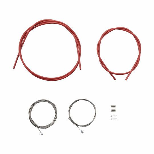 TRANSMISSION FREIN ROUTE SHIMANO ROUGE-CABLE TEFLON (KIT TRANSMISSION 2 CABLES-2 GAINES)
