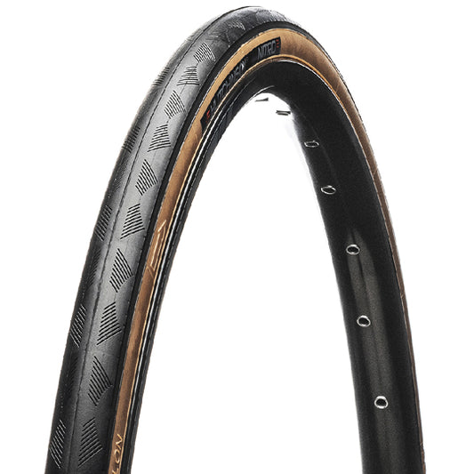 PNEU ROUTE 700X28C TS HUTCHINSON NITRO 2 TT NOIR/MARRON TAN (28-622)