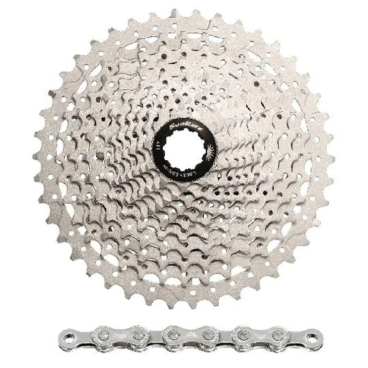CASSETTE ET CHAINE 10V. VTT SUNRACE CSMS3/CN10A - 11-40DTS (COMPATIBLE SHIMANO)