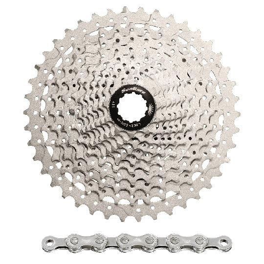 CASSETTE ET CHAINE 10V. VTT SUNRACE CSMS3/CN10A - 11-40DTS (COMPATIBLE SHIMANO)