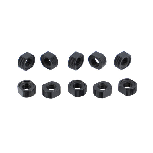 ECROU VALVE TUBELESS PRESTA KHEAX ALU NOIR 44MM (X10)