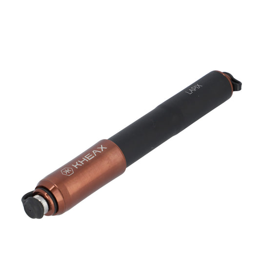 POMPE MINI VTT KHEAX LAPIX HV M TOUT ALU NOIR MATT/BRUN L225MM 90PSI/6.2BAR