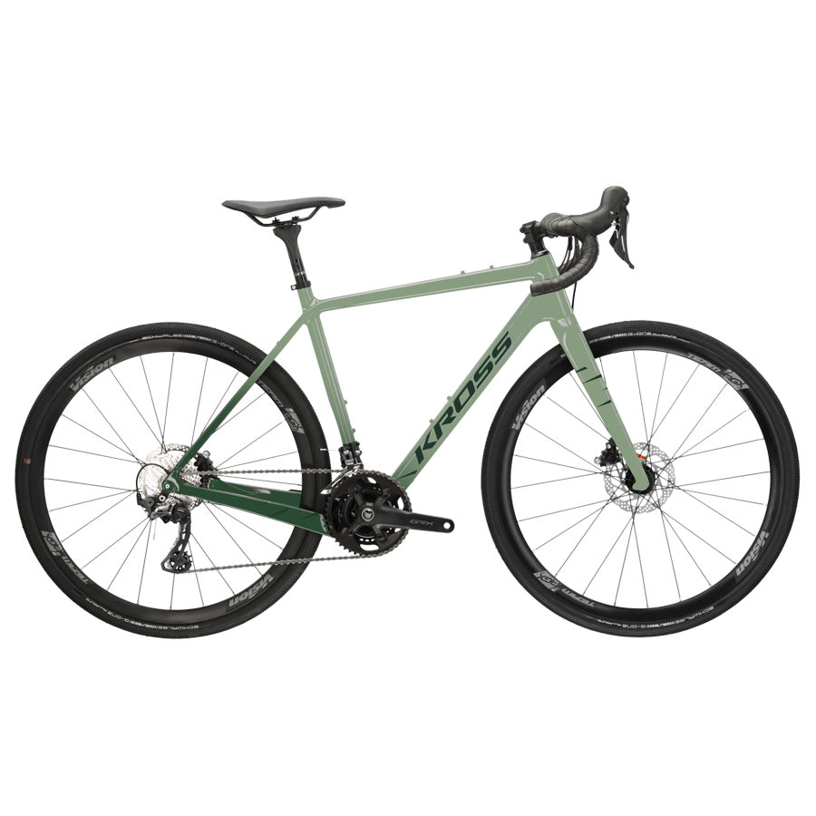 VELO GRAVEL 28" KROSS ESKER 8.0 TAILLE M (20") CARBONE GRIS