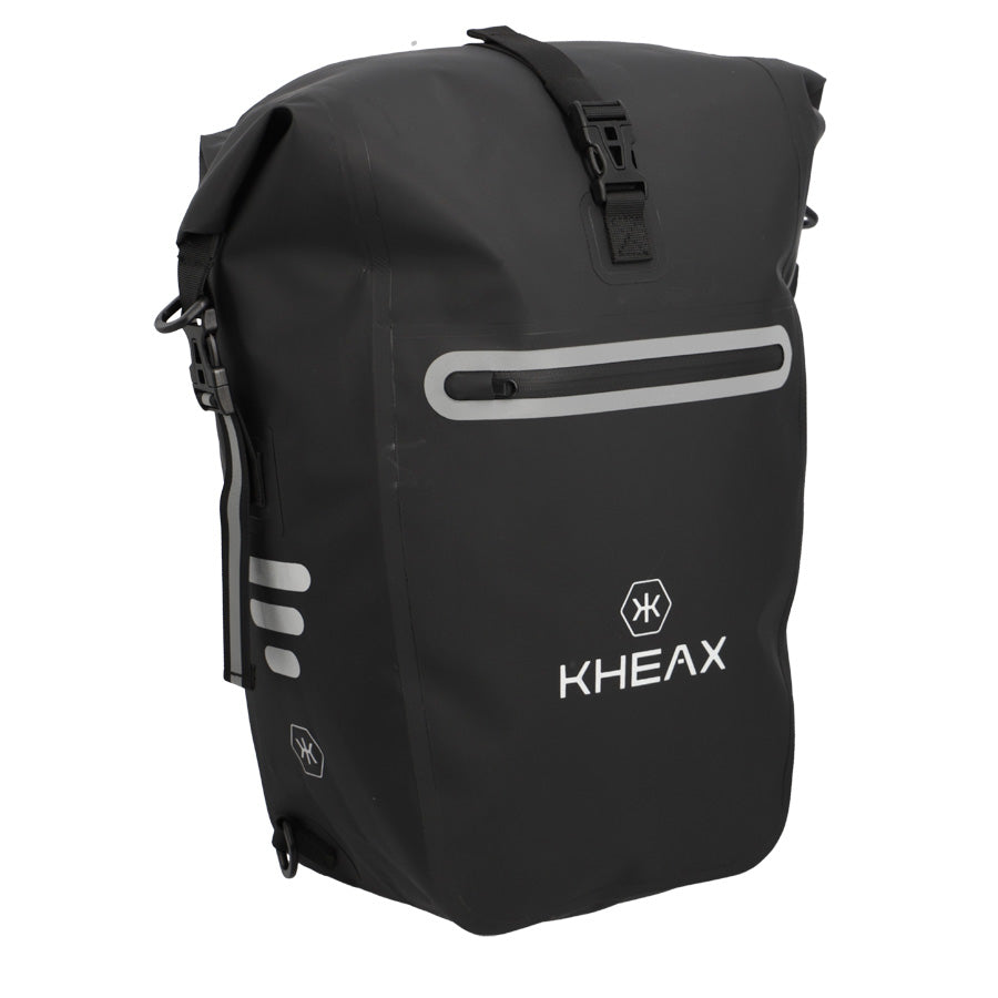 SACOCHE VELO PORTE BAGAGE/SAC A DOS KHEAX VENTOUX II NOIR ETANCHE - 61X30X17 CM - 30 L