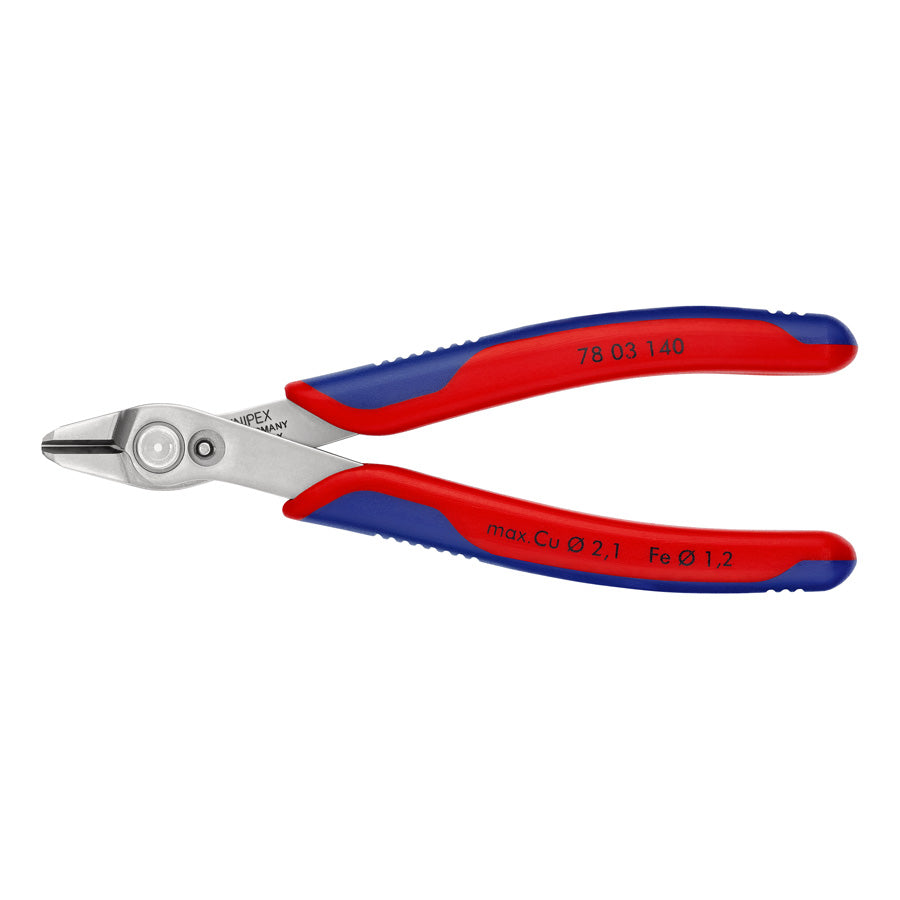 PINCE COUPANTE SUPER KNIP S KNIPEX XL 140MM ROUGE/BLEU