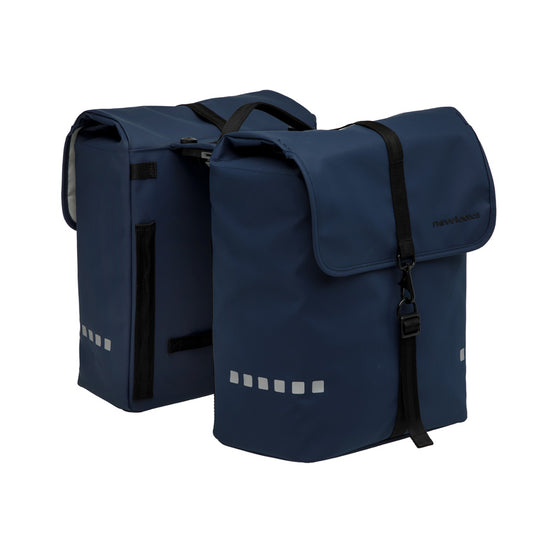 SACOCHE VELO PORTE BAGAGE A PONT NEWLOOXS ODENSE DOUBLE BLEU FONCE MIK - 39 LITRES - 340x3