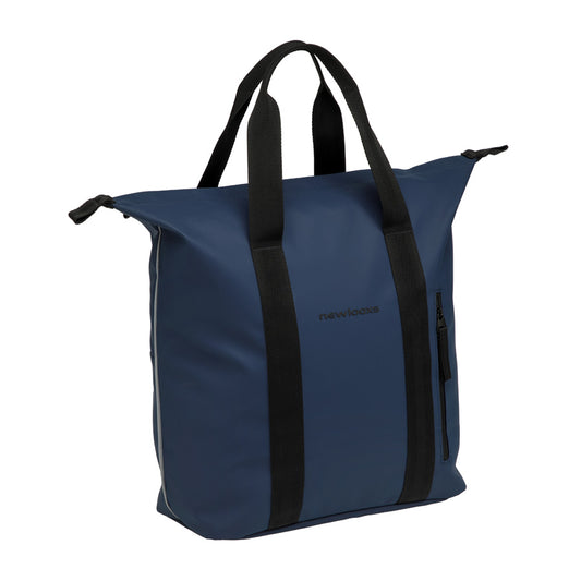 SACOCHE VELO PORTE BAGAGE NEWLOOXS ODENSE SHOPPER KOTA BLEU FONCE - 24 LITRES - 450x360x18