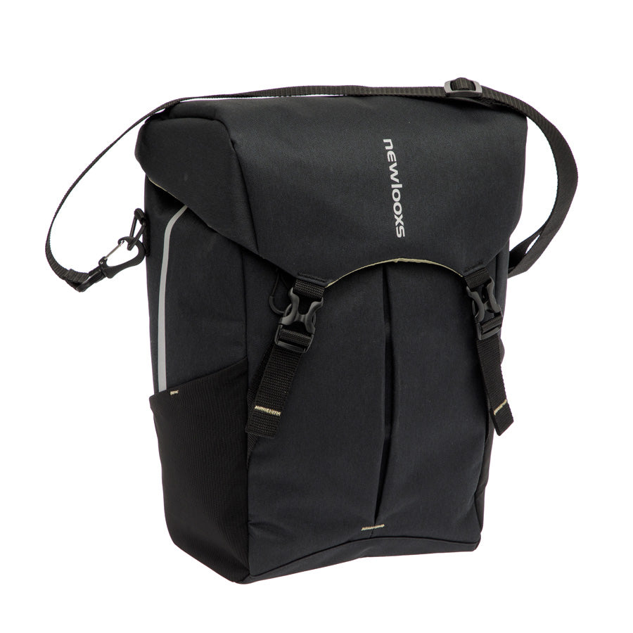 SACOCHE VELO PORTE BAGAGE NEWLOOXS SPORTS SINGLE NOIR - 20 LITRES - 320x400x180MM