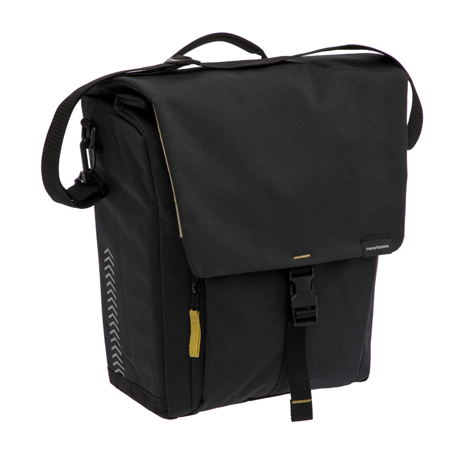 SACOCHE VELO PORTE BAGAGE NEWLOOXS TULUM SINGLE NOIR - 16 LITRES - 350x370x170MM