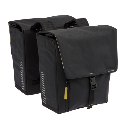 SACOCHE VELO PORTE BAGAGE A PONT NEWLOOXS TULUM DOUBLE NOIR - 32 LITRES - 350x370x170MM