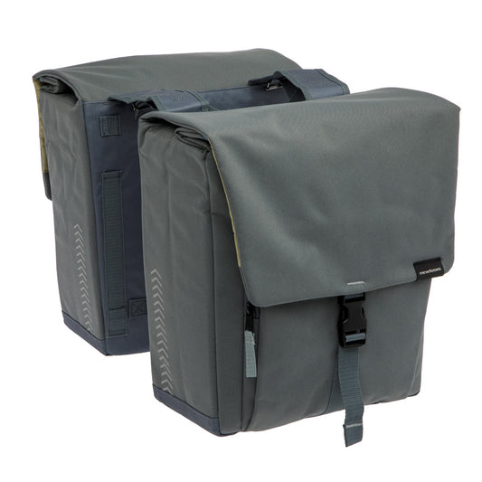 SACOCHE VELO PORTE BAGAGE A PONT NEWLOOXS TULUM DOUBLE GRIS - 32 LITRES - 350x370x170MM