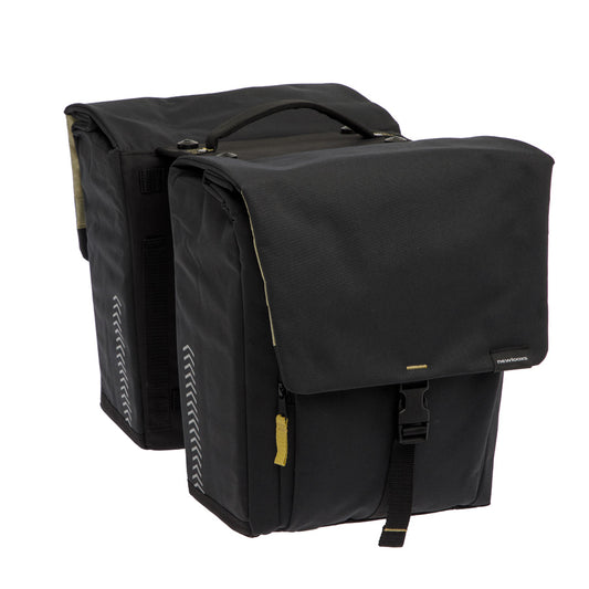 SACOCHE VELO PORTE BAGAGE A PONT NEWLOOXS TULUM DOUBLE NOIR MIK - 32 LITRES - 350x370x170M