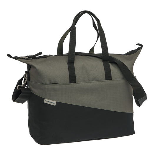 SACOCHE VELO PORTE BAGAGE NEWLOOXS OSLO TENDO SINGLE NOIR/KAKI- 21 LITRES - 340x440x180M