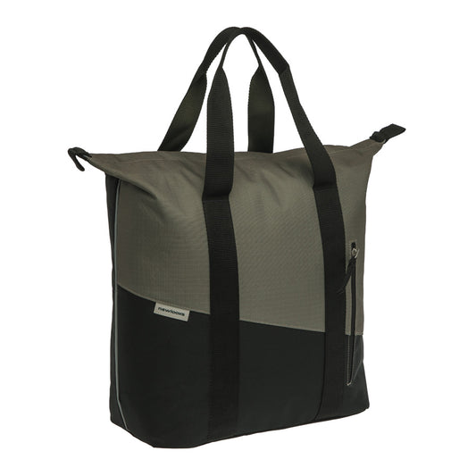 SACOCHE VELO PORTE BAGAGE NEWLOOXS OSLO SHOPPER KOTA NOIR/KAKI - 24 LITRES - 450x360x180M