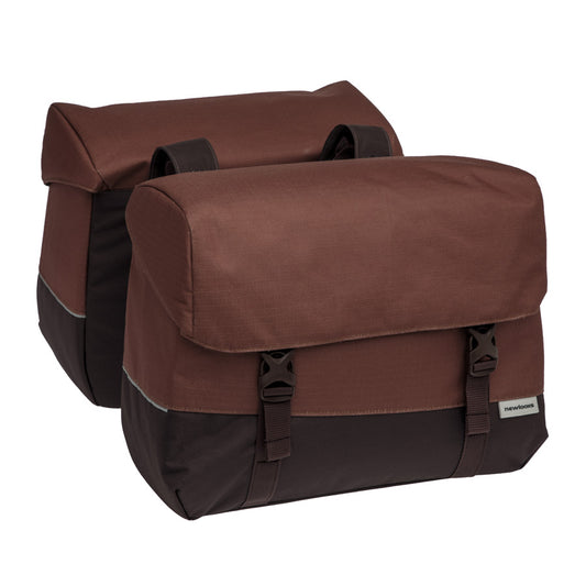 SACOCHE VELO PORTE BAGAGE A PONT NEWLOOXS OSLO JOLI DOUBLE LIE DE VIN - 37 LITRES - 380x29