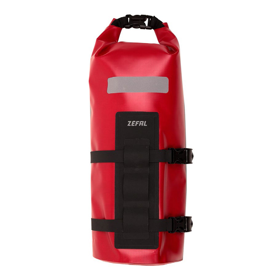 SACOCHE VELO FOURCHE GRAVEL ZEFAL Z ADVENTURE DRY BAG ROUGE VOL. 6L (DIAM 150X365MM)