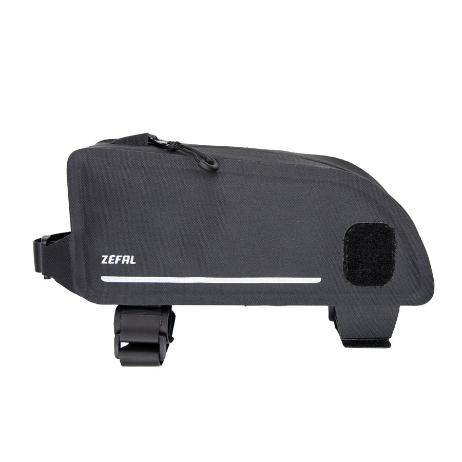 SACOCHE VELO CADRE GRAVEL ZEFAL Z ADVENTURE T1 NOIR 1L SUR TUBE HORIZONTAL FERMETURE ETANC