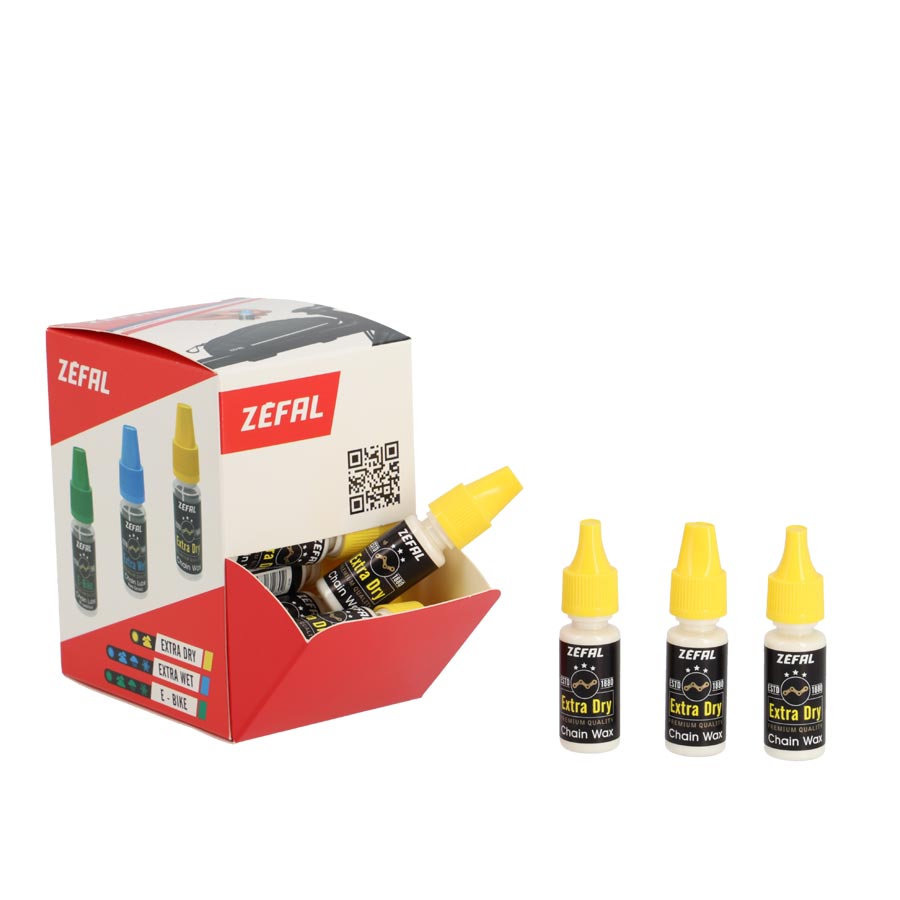 HUILE/LUBRIFIANT ZEFAL EXTRA DRY WAX TTES CONDITIONS CLIMATIQU. (BURETTE 10ML) DISPLAY X30