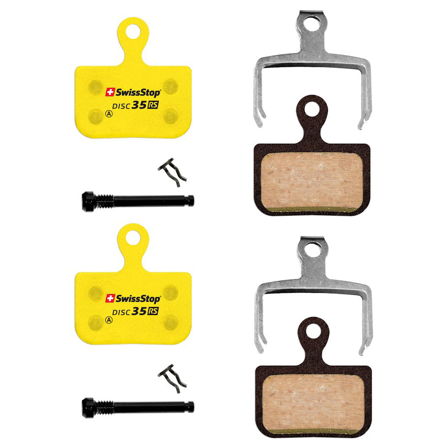 PLAQUETTE FREIN VTT/ROUTE 53 SWISSSTOP DISC 35RS ORGANIQUE ADAPT. SRAM RED E TAP AXS/AVID