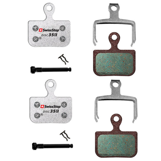 PLAQUETTE FREIN VTT/ROUTE 53 SWISSSTOP DISC 35E ORGANIQUE ADAPT. SRAM RED E TAP AXS/AVID