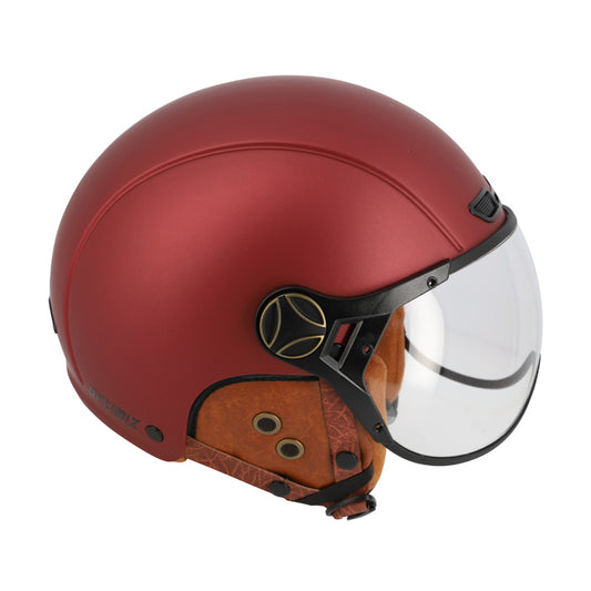 CASQUE URBAIN OPTIMIZ O404 BORDEAUX MAT  / MARRON M (57/58)