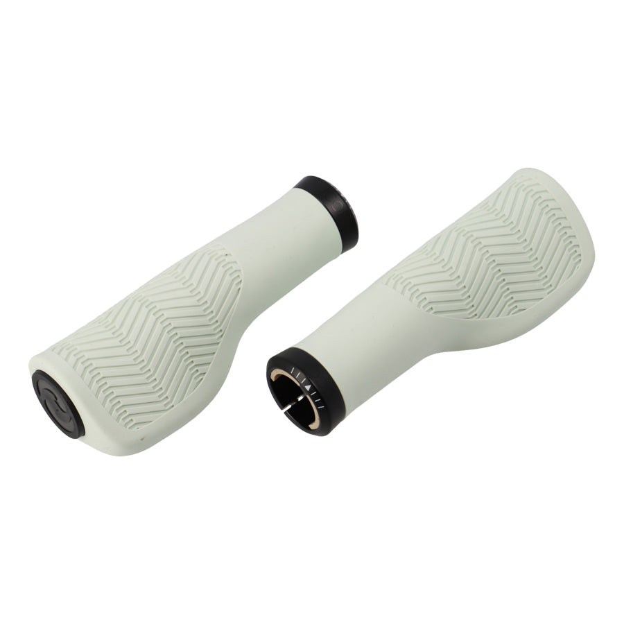 POIGNEE VELO HERRMANS NUCORE 130MM TOWN WAVE ERGONOMIQUE LOCK ON VERT (PR)
