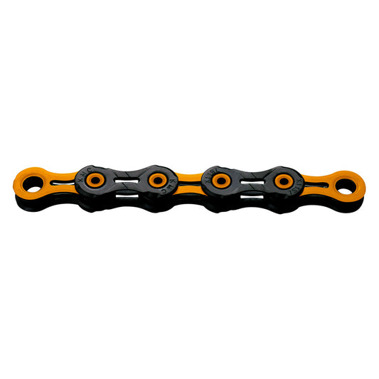 CHAINE VELO 11V. KMC DLC11 NOIR/ORANGE 118M ATTACHE RAPIDE