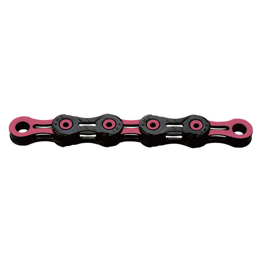 CHAINE VELO 11V. KMC DLC11 NOIR/ROSE 118M ATTACHE RAPIDE
