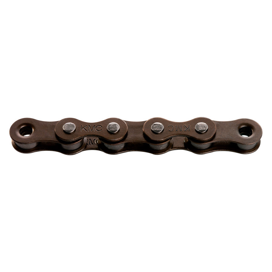 CHAINE VELO  1V. KMC Z1 WIDE MARRON 112M ATTACHE RAPIDE