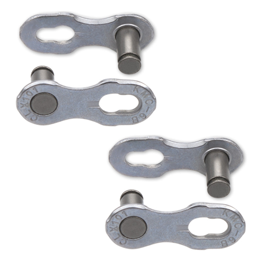 ATTACHE RAPIDE VELO  1V. KMC 101 NR EPT ARGENT (X2)