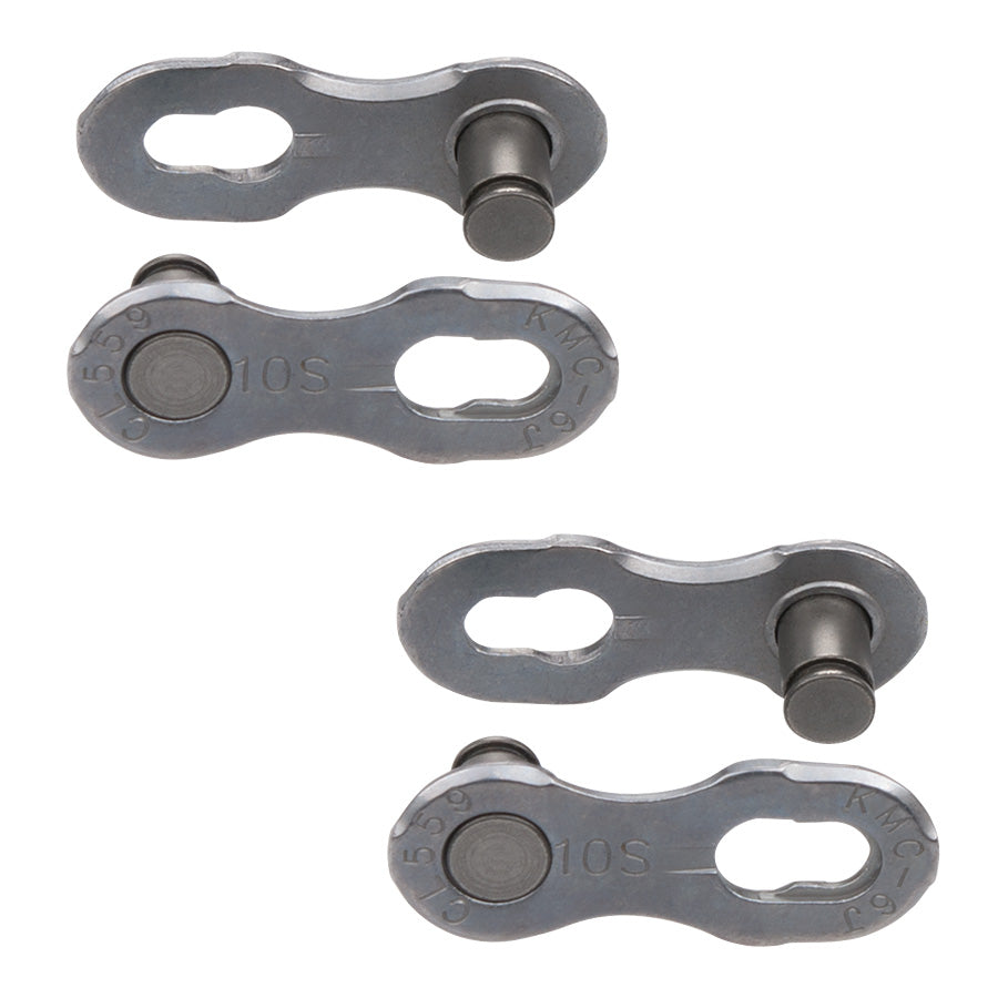 ATTACHE RAPIDE VELO  10V. KMC 10 NR EPT ARGENT (X2)