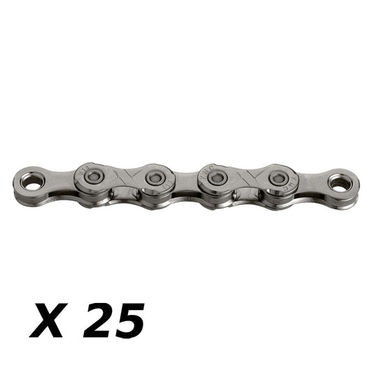 CHAINE VELO 11V. KMC X11 GRIS 118M ATTACHE RAPIDE (X25)