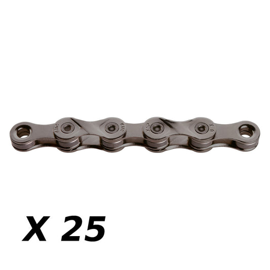 CHAINE VELO  9V. KMC X9 GRIS 116M ATTACHE RAPIDE (X25)