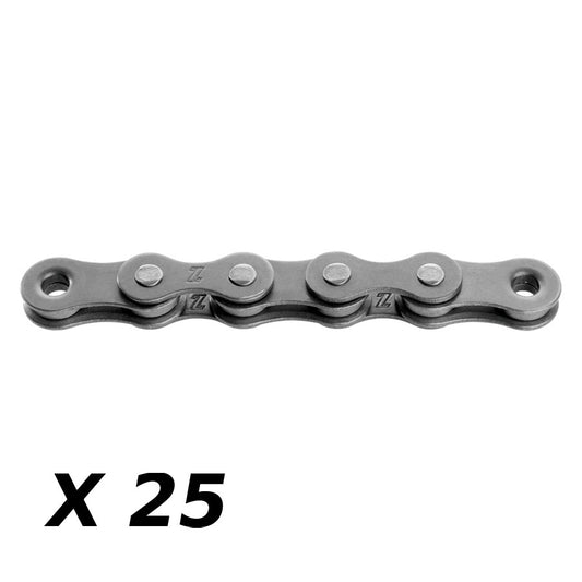 CHAINE VELO  1V. KMC Z1 NARROW EPT ARGENT 112M ATTACHE RAPIDE ANTI ROUILLE (X25)