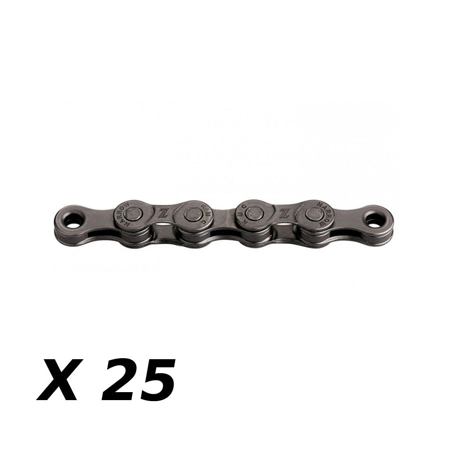 CHAINE VELO  8V. KMC Z8.3 GRIS 116M ATTACHE RAPIDE (X25)