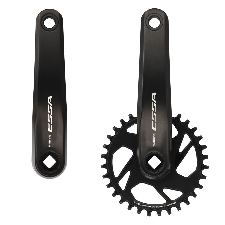 PEDALIER VTT MONO 32D L175 ALU SHIMANO ESSA FC-U2000 NOIR 8/7V (AXE CARRE 123MM )