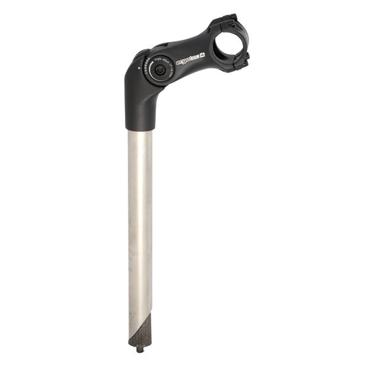 POTENCE REGLABLE PLONGEUR D25.4 L90 ERGOTEC OCTOPUS 2 ALU NOIR OUVRABLE 0 A 60° (31.8)