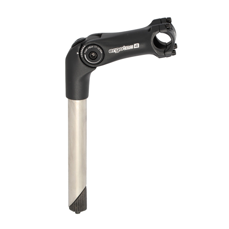 POTENCE REGLABLE PLONGEUR D25.4 L110 ERGOTEC OCTOPUS 2 ALU NOIR OUVRABLE 0 A 60° (25.4)