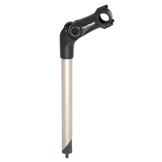 POTENCE REGLABLE PLONGEUR D25.4 L90 ERGOTEC OCTOPUS 2 ALU NOIR OUVRABLE 0 A 60° (25.4)