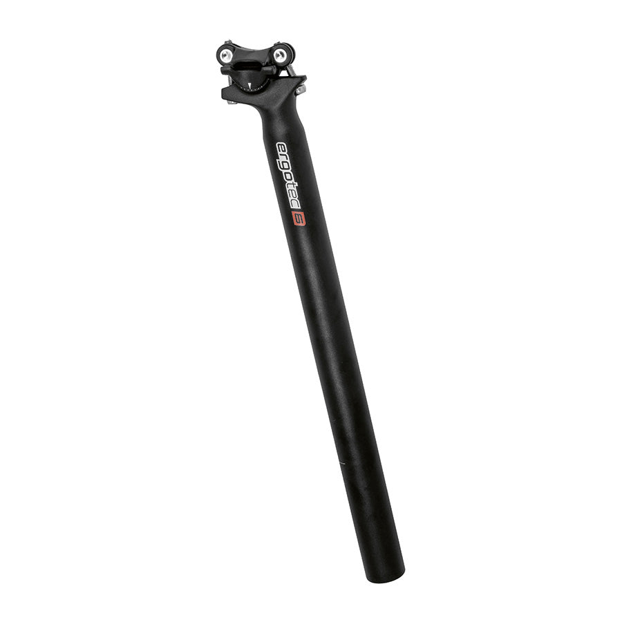 TIGE DE SELLE D31.6 ALU L400 ROUTE/VTT ERGOTEC SKALAR NOIR DEPORT 10 MM (LEVEL 6)