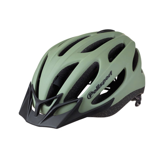 CASQUE ROUTE/VTT POLISPORT SPORT FLOW VERT MAT IN-MOLD AVEC REGLAGE OCCIPITAL T.L (58/62)