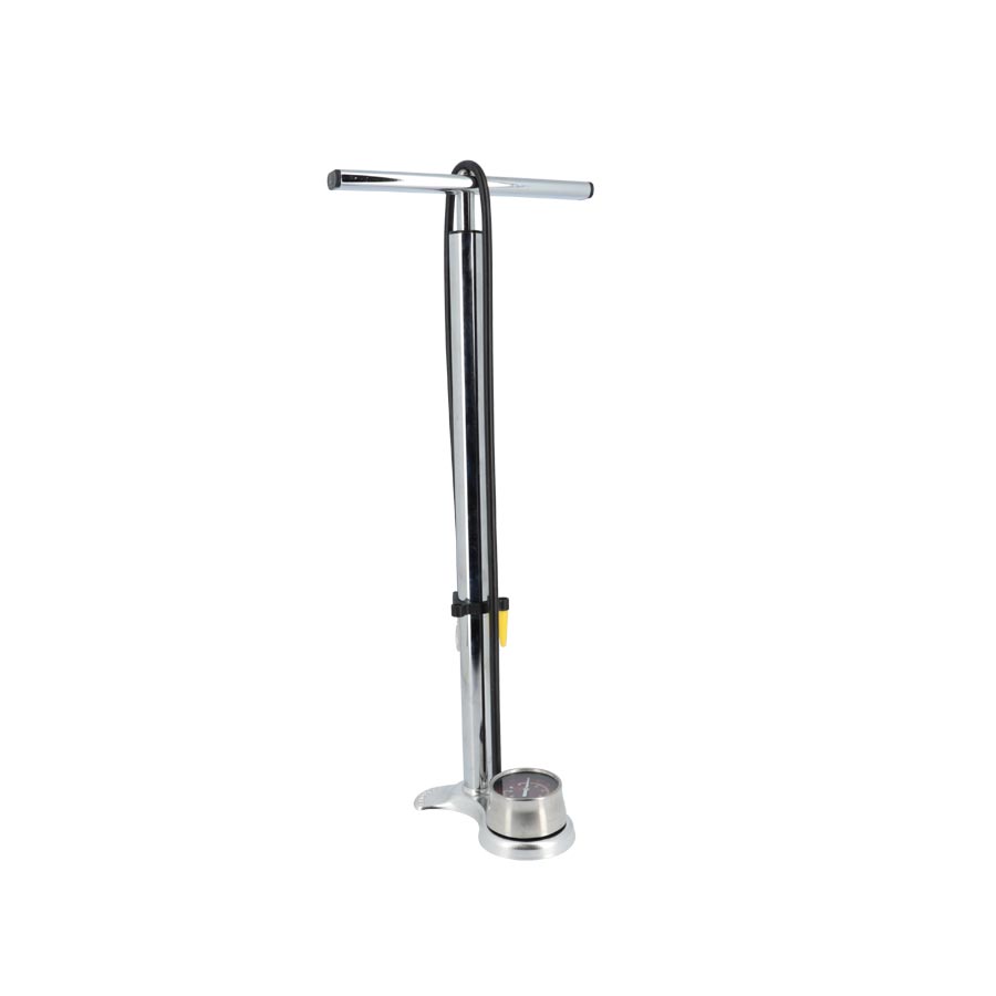 POMPE A PIED NO CONTEST INOX ARGENT 14BAR / 200PSI VS/VP (PIED ALU / CORPS INOX)