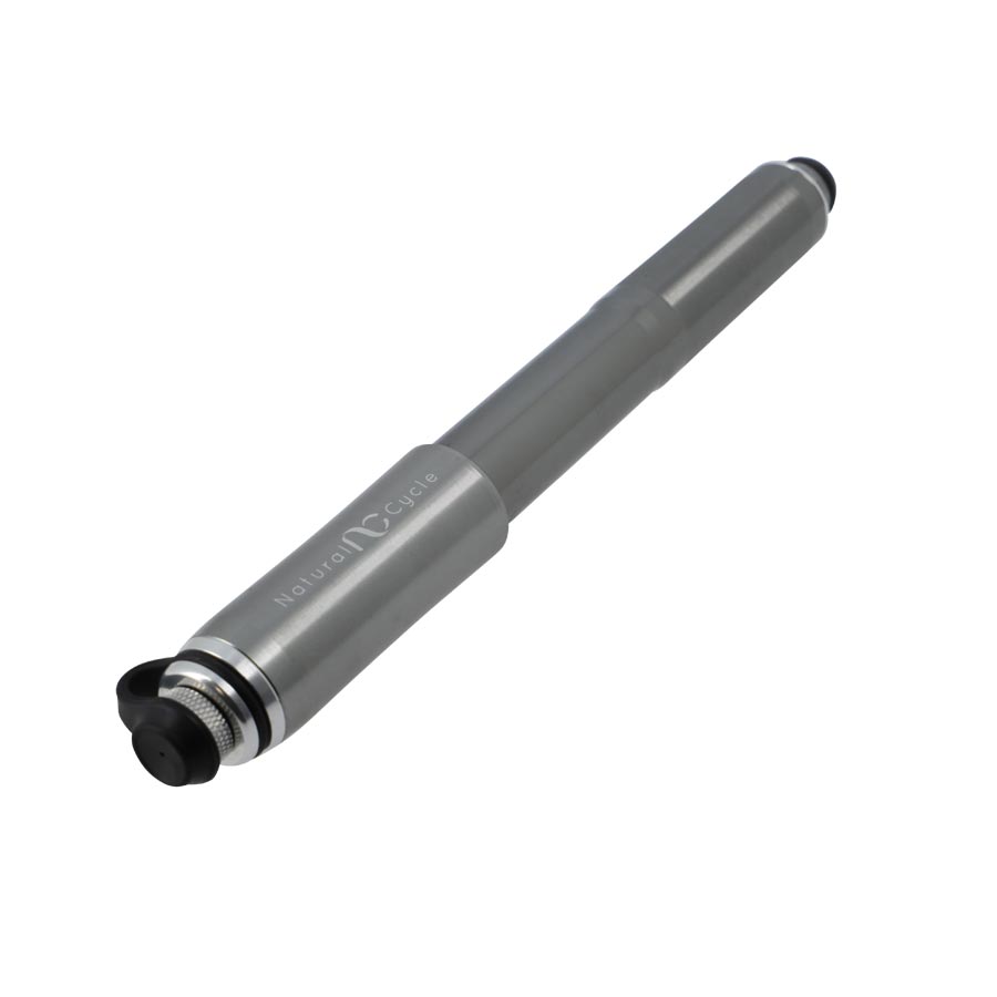 POMPE MINI ROUTE/VTT NO CONTEST TOUT ALU CNC ARGENT/TITANIUM L:230 MM 140 PSI / 10 BAR -
