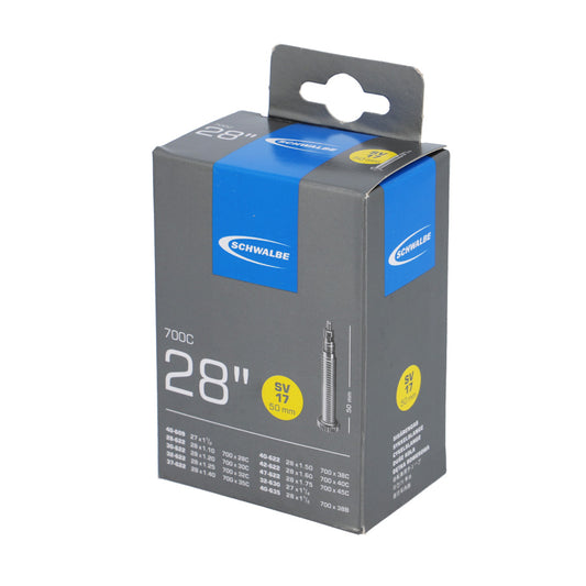 CHAMBRE A AIR VELO 700C (28/47-622) VP 50 MM SCHWALBE STANDARD SV17