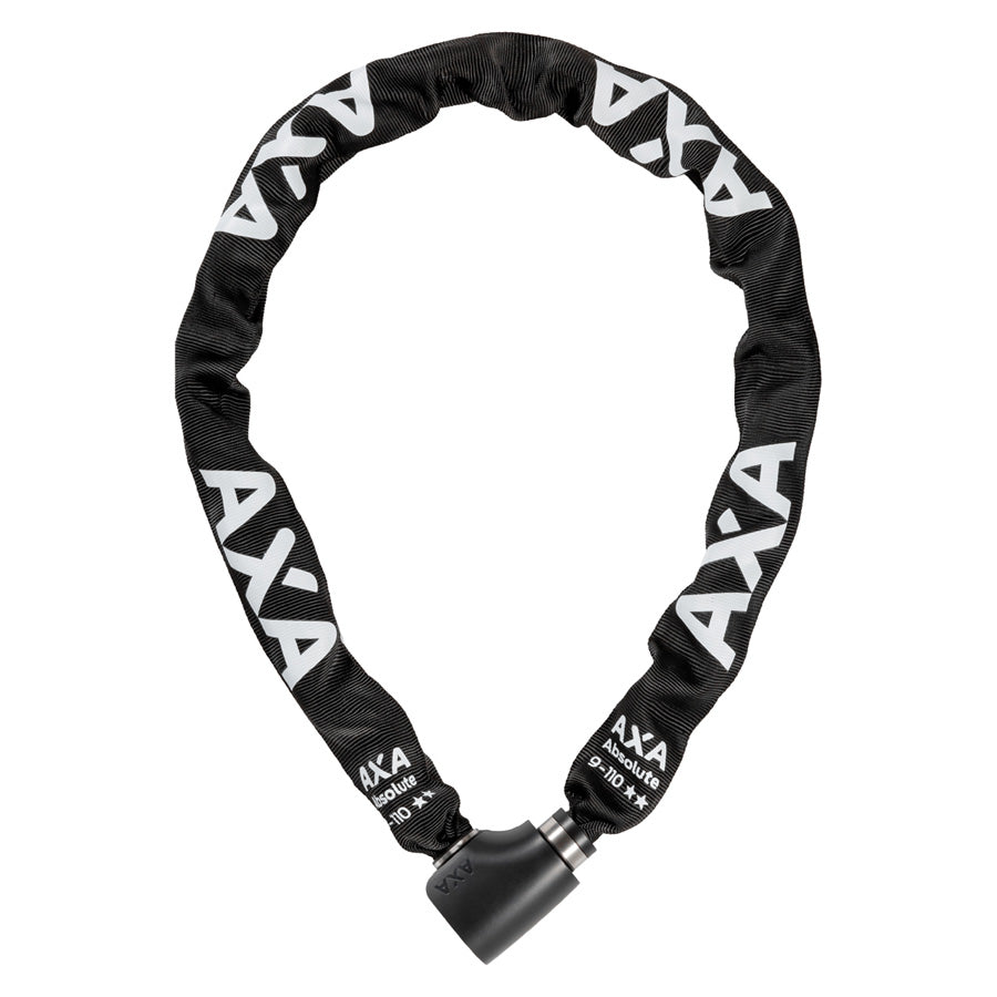 ANTIVOL VELO CHAINE A CLE D9 X 1.10M AXA ABSOLUTE 9 NOIR
