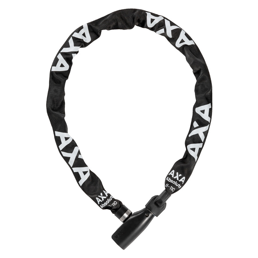 ANTIVOL VELO CHAINE A CLE D8 X 1.10M AXA ABSOLUTE 8 NOIR